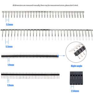 Conector Glarks, Carcasa para Conectores Tipo Pin Header, Paso de 2.54mm, Cable IDC, 665 Piezas, Material PBT, 40 Posiciones para Impresora - Product Image 4