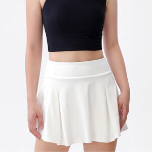 กระโปรงเทนนิสของผู้หญิงผ้าไนลอนและสแปนเด็กซ์2025สไตล์จีบและมีกระเป๋าแฟชั่นขายส่ง - Product Image 3