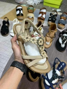 Sandali da Donna Nuovi con Punta Tonda, Traspiranti, Casual, alla Moda, Stile Etnico, Ciabatte, Design Misto, Ingrosso - Product Image 3