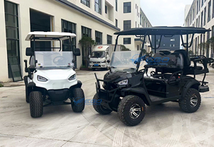 Wholesale Utility Electric Vehicle Golf Buggy Car Street Legal 6 Seaters Golf Cart Black Golf Carts for Sale - Product Image 6