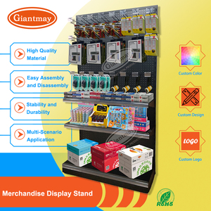 Bán sỉ hàng hóa Pegboard sàn kim loại giá treo móc kệ công cụ cửa hàng triển lãm trưng bày sản phẩm đứng - Product Image 6