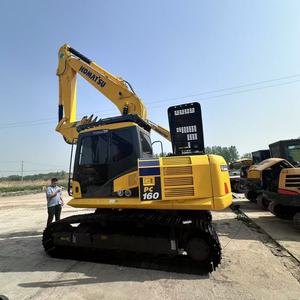 รถขุดไฮดรอลิกแบบตีนตะขาบ Komatsu PC160 มือสอง ขนาด 22 ตัน ได้รับการรับรองมาตรฐาน CE ขายดี พร้อมเครื่องยนต์เดิมจากโรงงาน มาตรฐาน EPA  พร้อมมอเตอร์เกียร์บ็อกซ์ที่ใช้งานได้ดี - Product Image 2