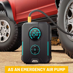 Démarreur de voiture portable Peak 2000A avec batterie de 12000 mAh et compresseur d'air 150 PSI, double usage pour camions et motos, gonfleur de pneus - Product Image 5