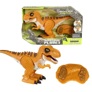 2022 Kids Birthday Gift Infrared T-rex Dinosaur Remote Control Toy With Sound And Light