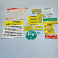 Etiqueta de paquetes de energía solar fotovoltaica ABS resistente al agua personalizada