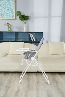 H003F Chaise bébé multifonctionnelle réglable en plastique avec plateau d'alimentation