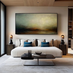 Arte Mural 3D, Cuadro Grande Horizontal Abstracto Minimalista Creativo sobre Lienzo para Decoración del Hogar y Galería - Product Image 3