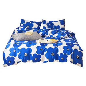 New Spring Summer 100% Cotton Bedding Set Ab Version Pure Cotton Four-piece Set Four Seasons Universal Bed Sheet Quilt Cover