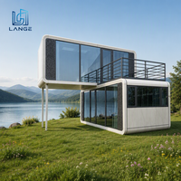 Maison capsule spatiale à énergie solaire, maison préfabriquée modulaire écologique, pod de vie hors réseau
