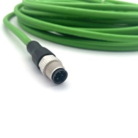 Cable de Bus de Campo SVLEC EtherNet/IP EtherCAT Profinet, Cableado M12 a RJ45 de Doble Extremo, Blindado