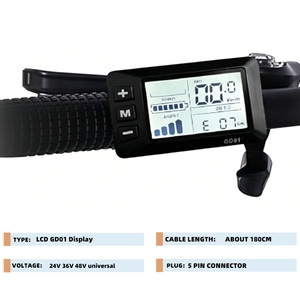 Kit de conversion de vélo électrique AFTFA 36V 250W pour VTT, <span class=keywords><strong>roue</strong></span> <span class=keywords><strong>avant</strong></span> 26 pouces, écran LCD, moteur de vélo électrique - Product Image 4