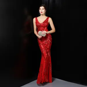 812# Bridal Toasting dress 2017 new banquet evening long host slim-fit wedding female fishtail