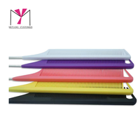 Peigne démêlant antistatique en nylon et fibre de carbone MUYANG pour salon, résistant à la chaleur, avec logo, marque privée