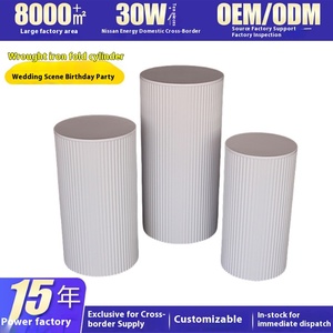 Đám cưới sinh nhật bên Bảng trang trí món tráng miệng hiển thị sắt nghệ thuật hình trụ bánh đứng - Product Image 3