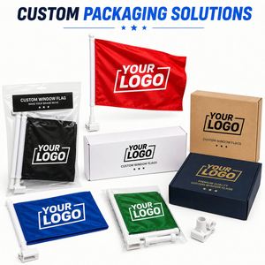 Drapeau de fenêtre de voiture personnalisé avec logo, double face, fanion pour véhicule, pour publicité, défilé, promotion commerciale, fixation durable par clip, 12x18 pouces - Product Image 5