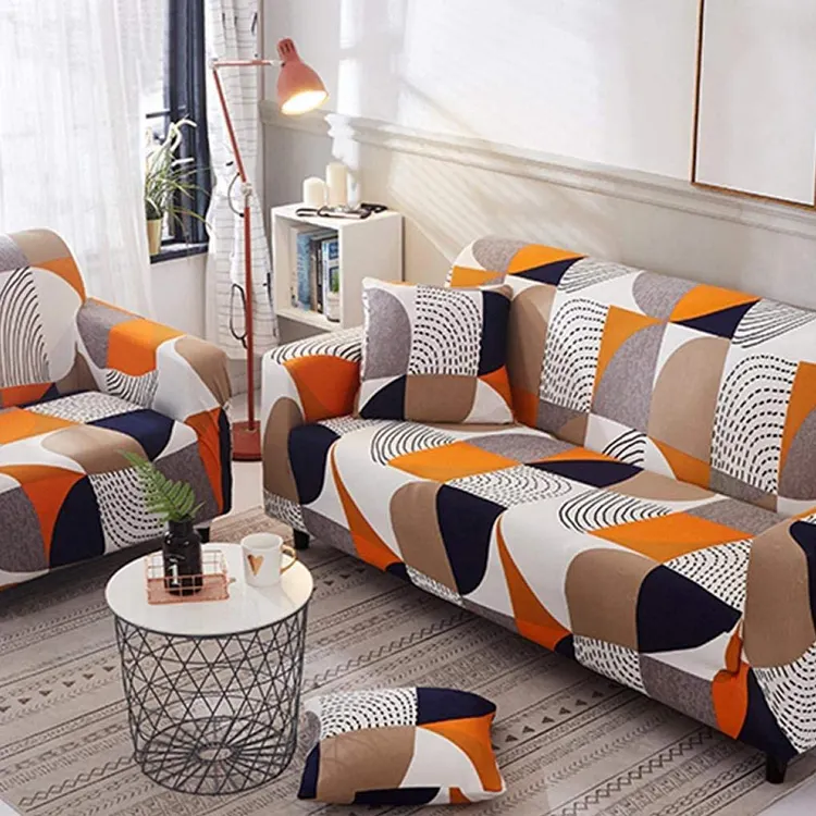 5 7 sitzer türkei volle Ausgestattet sofa abdeckungen gedruckt wasserdicht l form sofas stuhl abdeckung elastische stretch schutzhülle funda de 3pcs