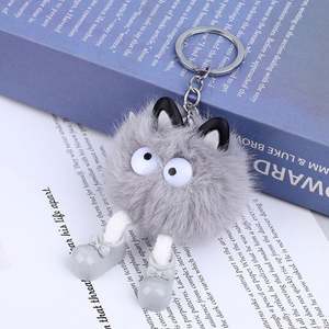 Kawaii peluche elfe Anime porte-clés femmes mode mignon sac à dos pendentif breloque accessoires voiture pompon porte-clés amoureux cadeau bijoux - Product Image 5
