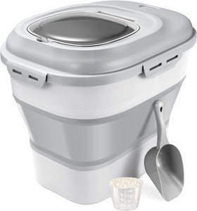 Conteneurs de stockage de céréales pliables en plastique étanches <span class=keywords><strong>et</strong></span> scellables <span class=keywords><strong>pour</strong></span> <span class=keywords><strong>farine</strong></span>, <span class=keywords><strong>sucre</strong></span>, riz, cuisine - Product Image 4