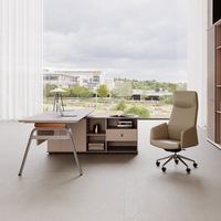 Ensemble de chaises de bureau pour directeur moderne Bureau d'affaires simple, luxueux et élégant du patron
