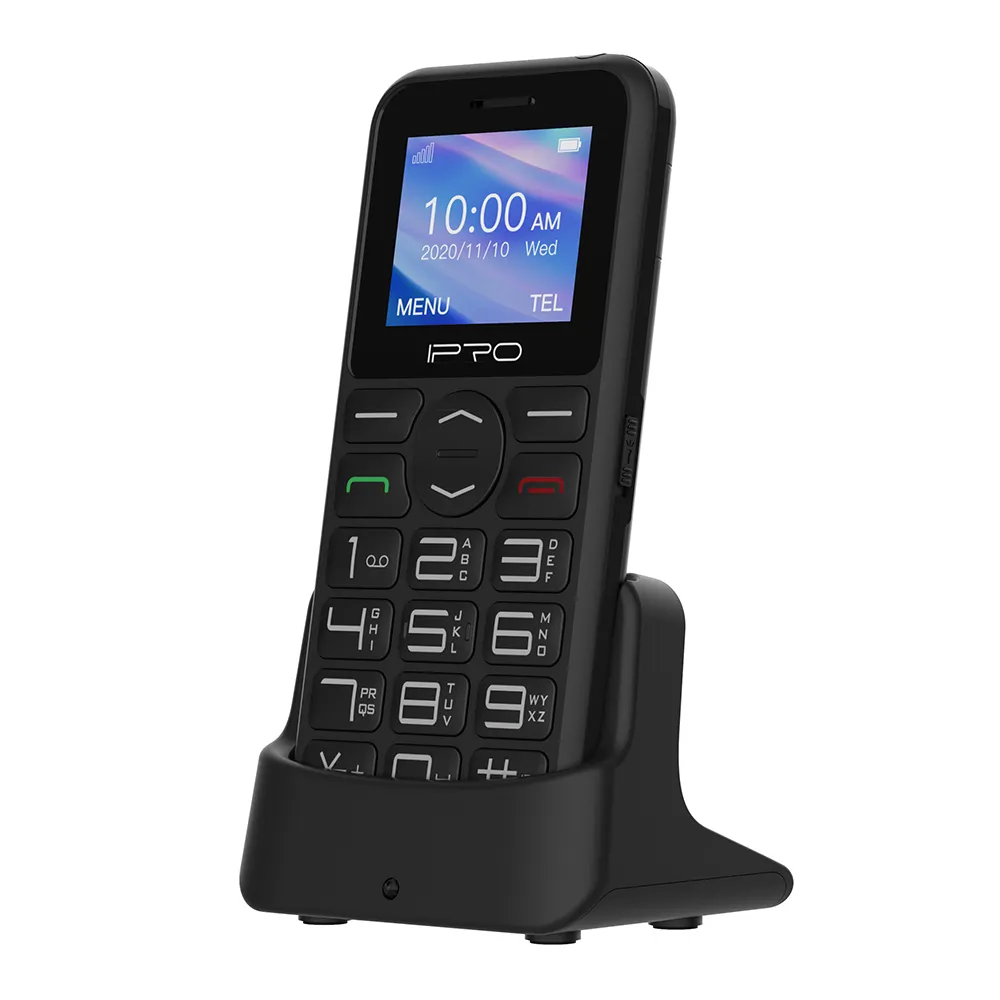 IPRO Dual Sim Dual Standby 1.77 inch SOS One-Touch Emergency Dial Button Large Font Key Function Phone Feature Phone