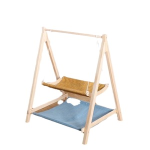 Cama para Gatos, Hamaca de Madera Maciza de Doble Capa, Nido para Gatos, Columpio, Muebles para Mascotas - Product Image 5