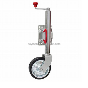 Nouvelle roue de jockey en acier Q235 de 1500 lb, revêtement noir en poudre, pour caravane, avec double roues en caoutchouc de 8 pouces - Product Image 6