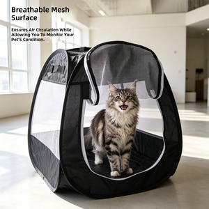 Boîte de <span class=keywords><strong>mise</strong></span> <span class=keywords><strong>bas</strong></span> et nid respirant haut de gamme pour chats et chiens, cage de reproduction toutes saisons, tente fermée pour animaux de compagnie - Product Image 2