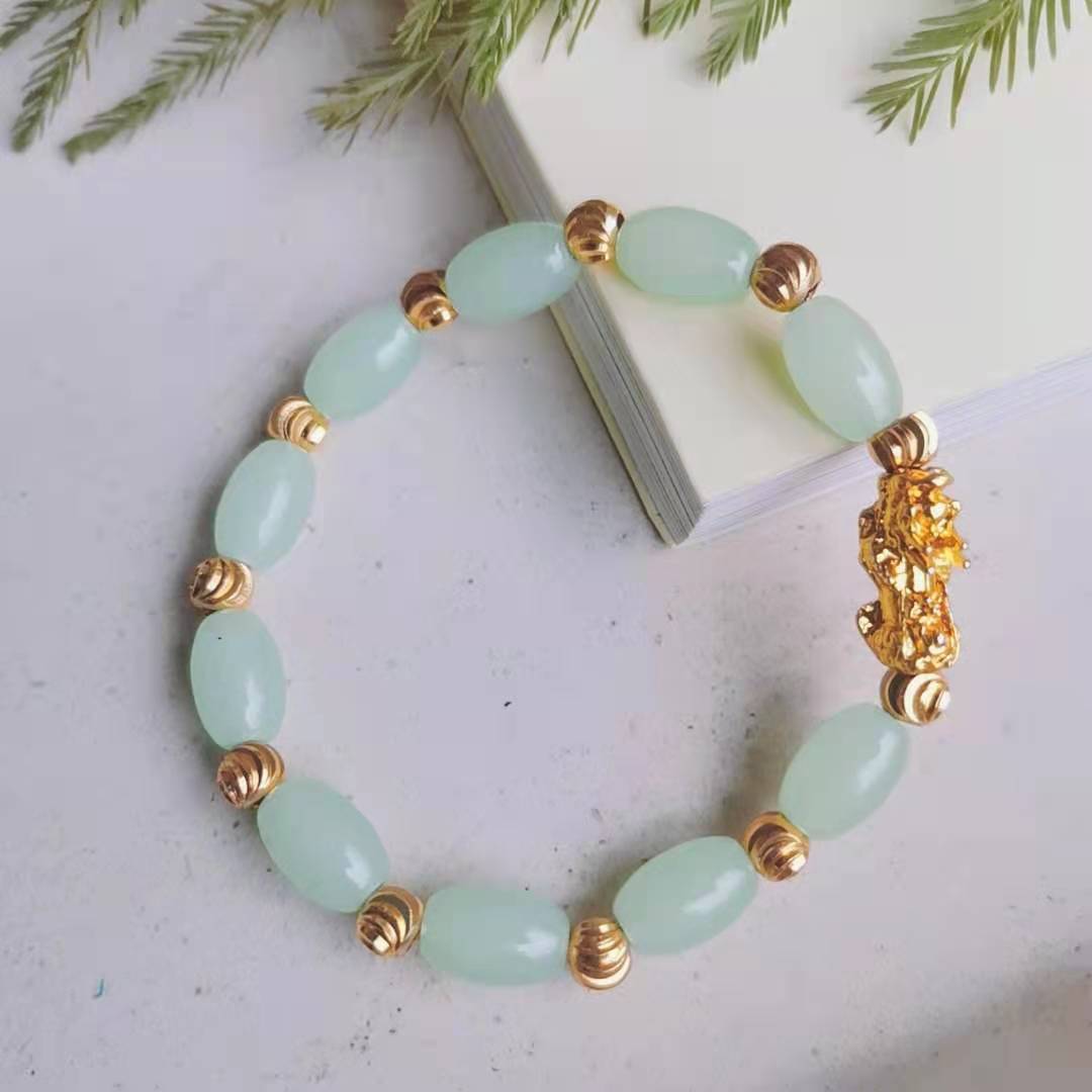 6 braccialetto verde chiaro