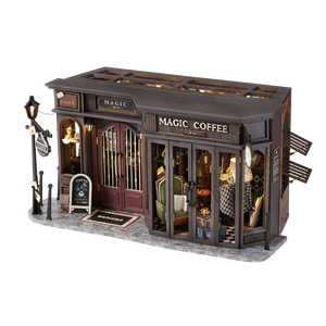 CUTEROOM Maison de poupée à construire soi-même, café vintage F-041 - Product Image 1