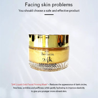 Oem gros naturel Anti-âge blanchissant bio 24k or masque collagène Peeling décoller argile soins de la peau or masque facial