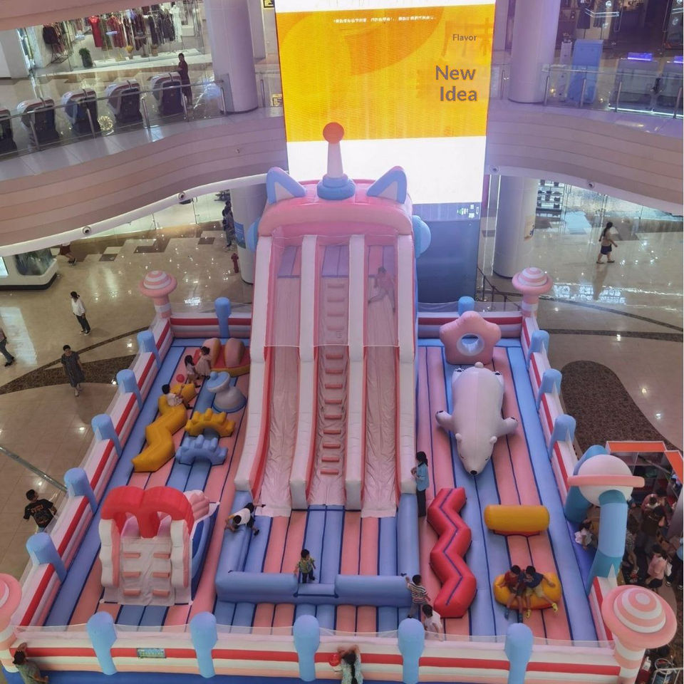 Cat Ear Space Inflatable Fun City, Indoor Mall Inflatable Playground ...