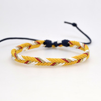 Bracelets tressés faits à la main pour femmes, bijou avec corde en coton, style bohème, Vintage, ethnique, à breloques, brésil, Boho, 1 pièce
