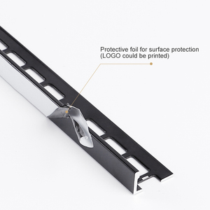 Aluminum L Shape Tile Trim <b>Strip</b> 8mm 10mm Self-Adhesive <b>Edge</b> Protector for Wall Tile Decoration Easy Installation - Product Image 6