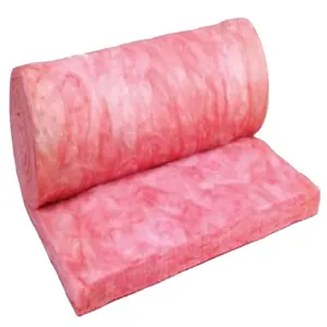 Rol insulasi serat kaca merah muda, untuk isolasi dinding dan langit-langit