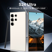 Teléfono Inteligente S24 Ultra 5G con Pantalla LED HD de 7.3 Pulgadas, Cámara de 108MP, Doble SIM, Almacenamiento de 16GB+1TB, Carga Rápida de 65W
