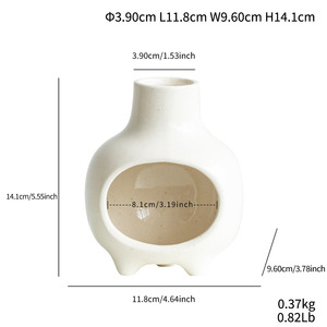 Biểu Tượng Tùy Chỉnh Phong Cách Bắc Âu Bóng Trắng Gốm Ống Khói Dầu Burner Handmade Khuếch Tán Hương Liệu Cho Yoga Thiền Thư Giãn - Product Image 6