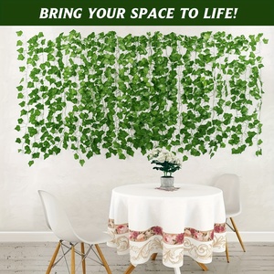 Künstliche Efeu-Ranken aus Kunststoff, Hängepflanze für Zimmer, Garten, Hochzeit, Wanddekoration, Heim, Party, DIY-Kranz, Blätter, leicht, hochwertig - Product Image 2