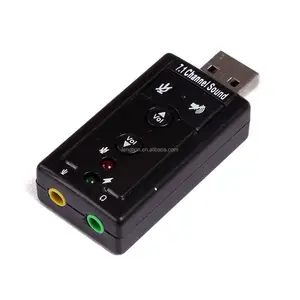충분한 재고 충분한 재고 최고의 품질 최고의 USB 7.1 채널 3D 가상 외부 오디오 사운드 카드 어댑터 노트북 데스크탑