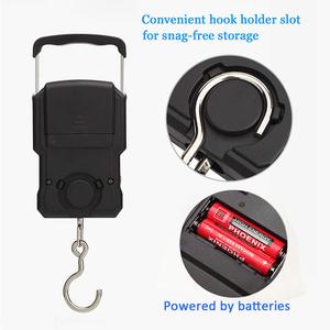 Portable Digital Hanging Scale 75kg 10g LCD Display Built-In <b>Tape</b> Measure for Travel Outdoor Use - Product Image 5