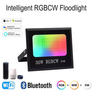 30w 50w 100w أضواء Ip66 حديقة المرحلة Wifi الذكية App Rgbcw Led الاضواء الكاشفة اليكسا جوجل تويا مصابيح بإضاءة قوية باللون الأحمر والأزرق والأخضر - Product Image 6