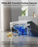 WC intelligent moderne sans réservoir, cuvette monobloc, bidet électrique intelligent pour appartement