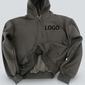 Fabricant sur mesure de sweats à capuche pour hommes en tissu French Terry de haute qualité, grande taille, broderie, impression 3D en relief, sweat à capuche surdimensionné pour hommes - Product Image 1