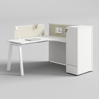 Nouvelle conception couleurs personnalisées mobilier de bureau poste de travail 8 places
