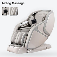 Fauteuil de massage complet SL Track, mécanisme 3D, 4 rouleaux, zéro gravité, massage par airbag, rouleau pour les pieds, commande vocale