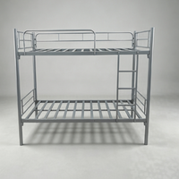 Lit superposé moderne en acier, cadre de lit double réglable en métal pour hôtel et appartement, mobilier de chambre à coucher