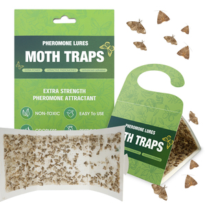 Phòng đựng thức ăn Moth bẫy 2-gói treo bẫy với Pheromone không độc hại dính keo bẫy cho thực phẩm tủ sâu bướm nhà bếp - Product Image 1