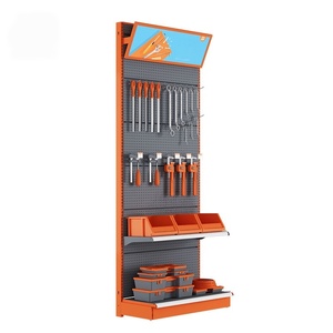 Heavy Duty Supermarket Tools <b>Display</b> Racks Metallic Perforated for Hanging Hardware Store <b>Shelves</b> <b>Display</b> - Product Image 5