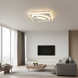 Plafoniera LED quadrata sequenziale 39W 3900Lm dimmerabile in tonalità - Product Image 3