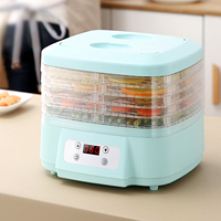 Wallepac Homeuse 6 Bakjes Regelbare Temperatuur Regelaars Jerky/Kruiden/Fruit/Groenten/Gedroogde Snacks Elektrische Voedsel Hot Dehydrator