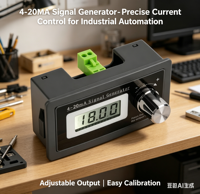 4-20mA Signal Generator Passive Two Wire Current Loop Analog Sensor Transmission Meter JS-420ISG-V2
